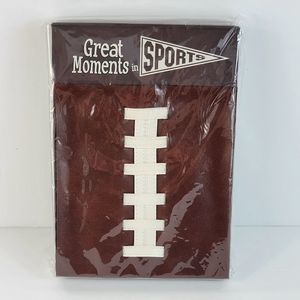 Great moments in sports football photo album great for school memories NWT New